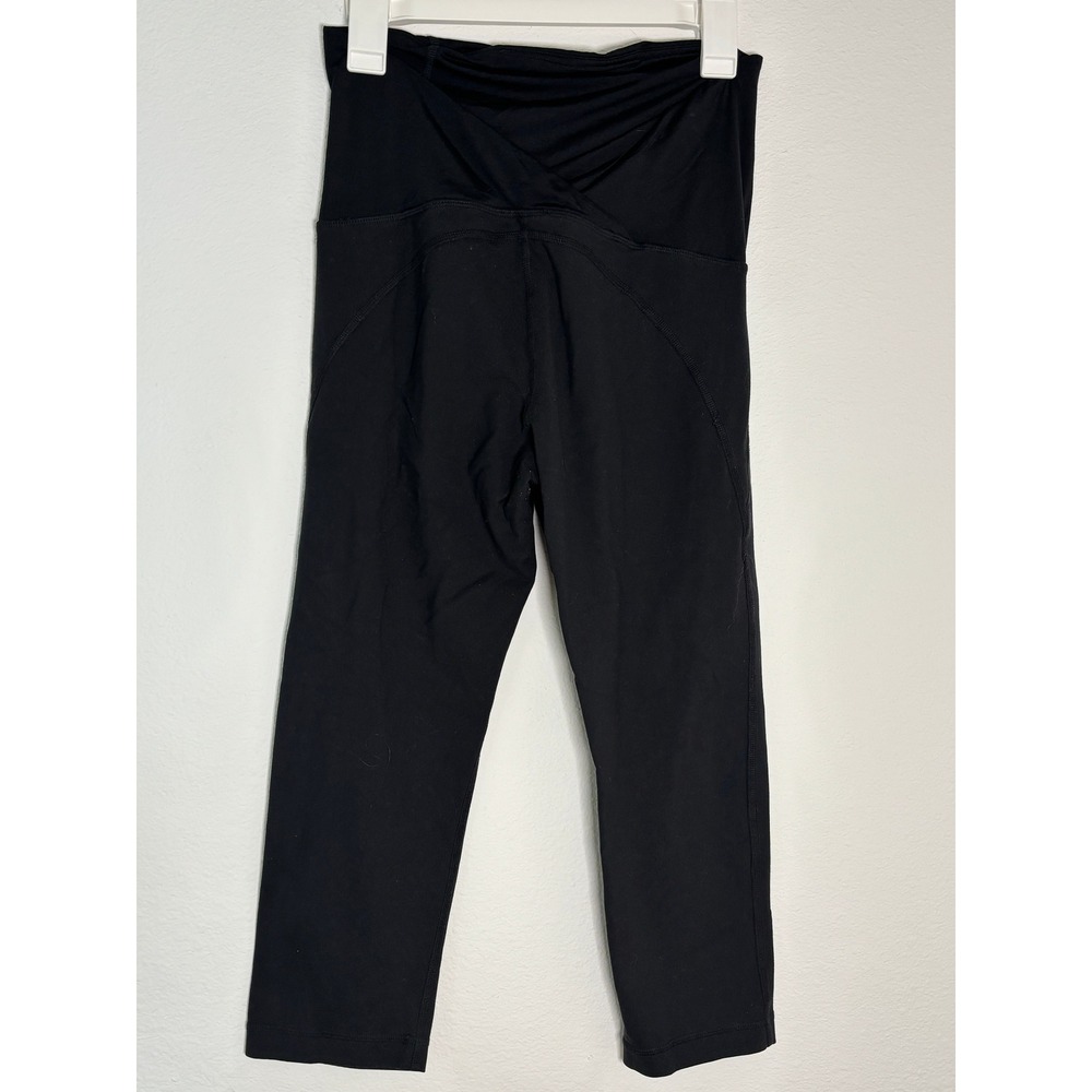 Isabel Maternity by‎ Ingrid & Isabel Black Cropped Leggings Yoga Pants Small